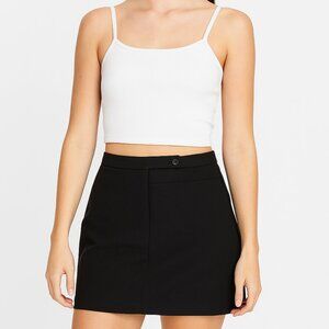 Express Black Stretchy Mini Skirt Y2K